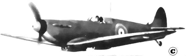 A Spitfire similar to those used in The Battle of Britain